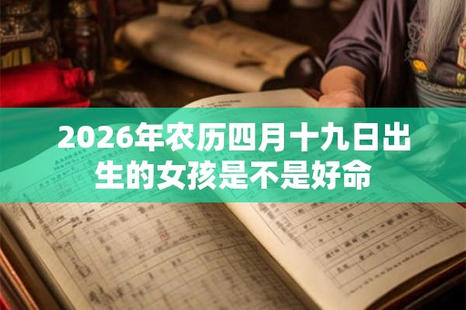 2026年农历四月十九日出生的女孩是不是好命