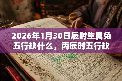 2026年1月30日辰时生属兔五行缺什么，丙辰时五行缺什么