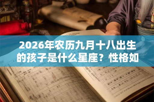 2026年农历九月十八出生的孩子是什么星座？性格如何？