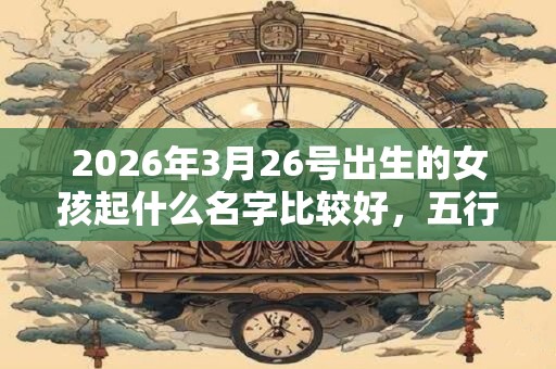 2026年3月26号出生的女孩起什么名字比较好,五行属什么 2026年3月26号出生的女孩起什么名字比较好,五行属什么