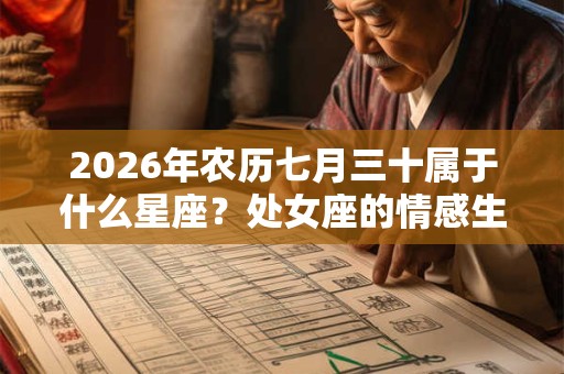 2026年农历七月三十属于什么星座?处女座的情感生活是怎么样的? 2026年农历七月三十属于什么星座?处女座的情感生活是怎么样的?