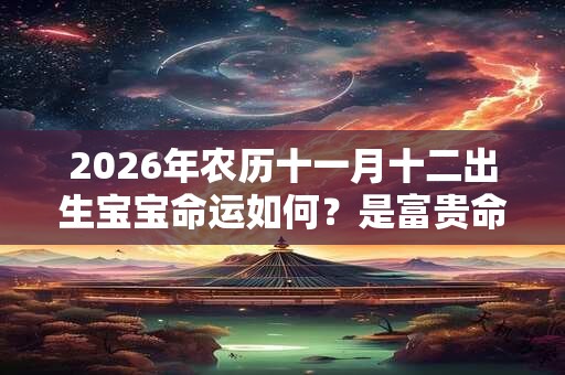 2026年农历十一月十二出生宝宝命运如何?是富贵命吗? 2026年农历十一月十二出生宝宝命运如何?是富贵命吗?