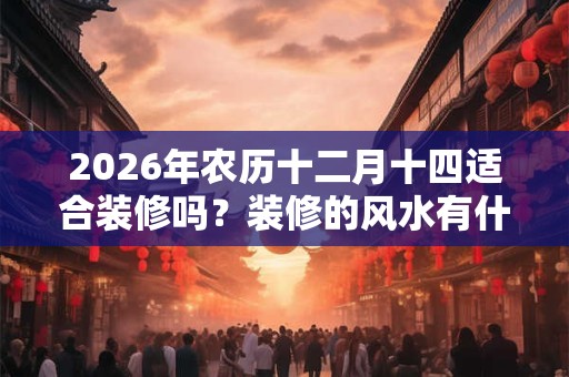 2026年农历十二月十四适合装修吗？装修的风水有什么讲究？