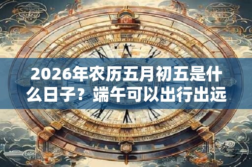 2026年农历五月初五是什么日子？端午可以出行出远门吗？