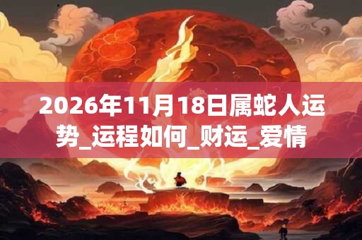2026年11月18日属蛇人运势_运程如何_财运_爱情