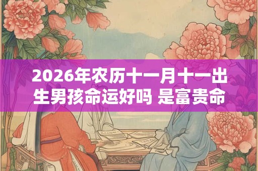 2026年农历十一月十一出生男孩命运好吗 是富贵命吗