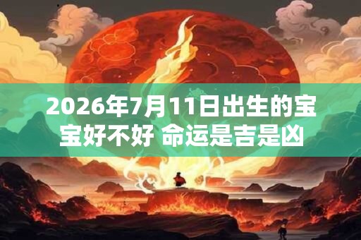 2026年7月11日出生的宝宝好不好 命运是吉是凶