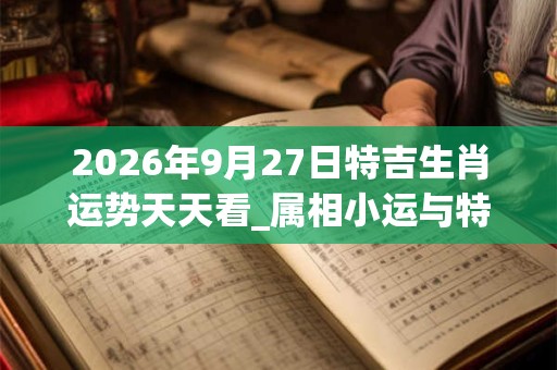 2026年9月27日特吉生肖运势天天看_属相小运与特吉生肖播报
