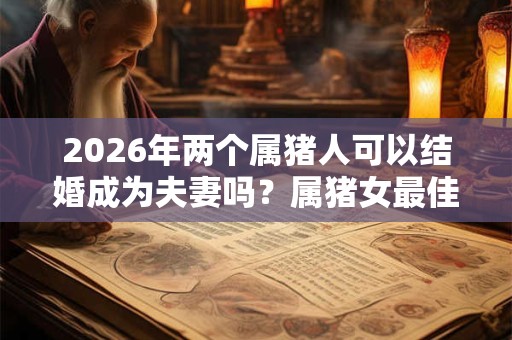 2026年两个属猪人可以结婚成为夫妻吗？属猪女最佳上等婚配