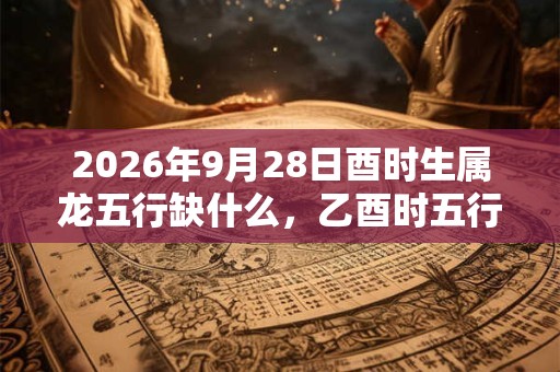 2026年9月28日酉时生属龙五行缺什么,乙酉时五行缺什么 2026年9月28日酉时生属龙五行缺什么,乙酉时五行缺什么