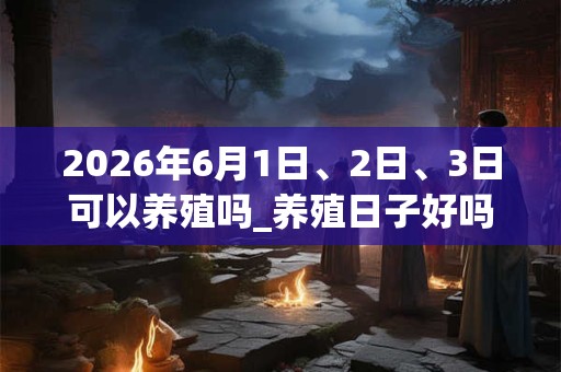 2026年6月1日、2日、3日可以养殖吗_养殖日子好吗
