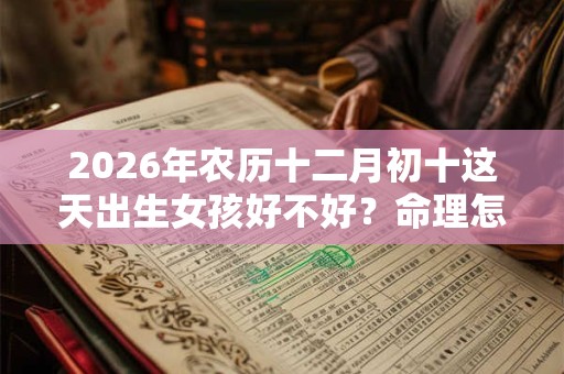2026年农历十二月初十这天出生女孩好不好?命理怎么样? 2026年农历十二月初十这天出生女孩好不好?命理怎么样?