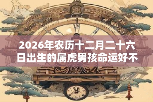 2026年农历十二月二十六日出生的属虎男孩命运好不好？