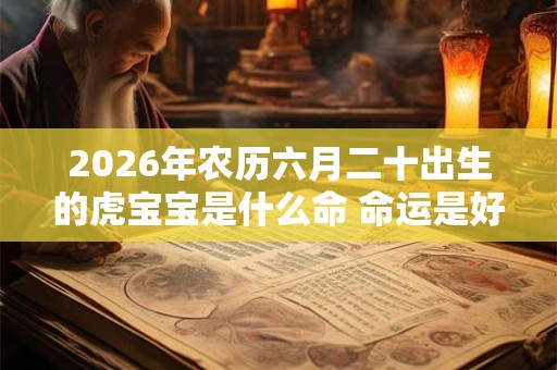 2026年农历六月二十出生的虎宝宝是什么命 命运是好是坏