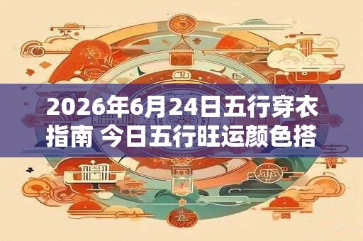 2026年6月24日五行穿衣指南 今日五行旺运颜色搭配 2026年6月24日五行穿衣指南 今日五行旺运颜色搭配