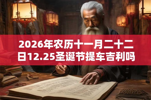 2026年农历十一月二十二日12.25圣诞节提车吉利吗？