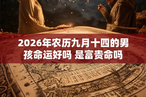 2026年农历九月十四的男孩命运好吗 是富贵命吗