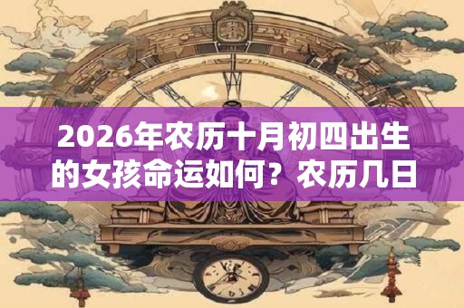 2026年农历十月初四出生的女孩命运如何？农历几日出生最好？