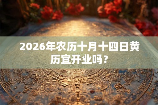 2026年农历十月十四日黄历宜开业吗？