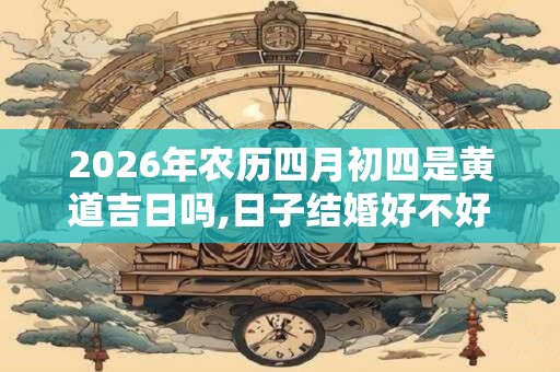 2026年农历四月初四是黄道吉日吗,日子结婚好不好？