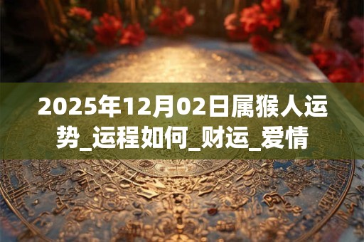 2025年12月02日属猴人运势_运程如何_财运_爱情