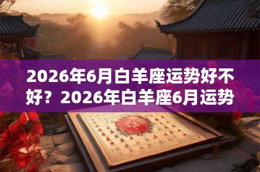 2026年6月白羊座运势好不好?2026年白羊座6月运势解析 2026年6月白羊座运势好不好?2026年白羊座6月运势解析