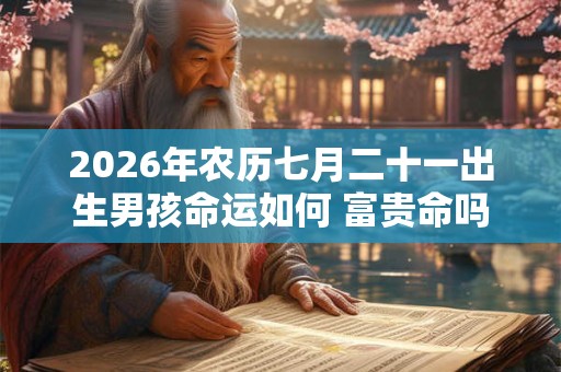 2026年农历七月二十一出生男孩命运如何 富贵命吗