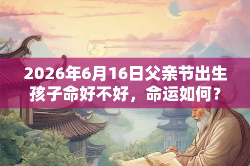 2026年6月16日父亲节出生孩子命好不好,命运如何? 2026年6月16日父亲节出生孩子命好不好,命运如何?