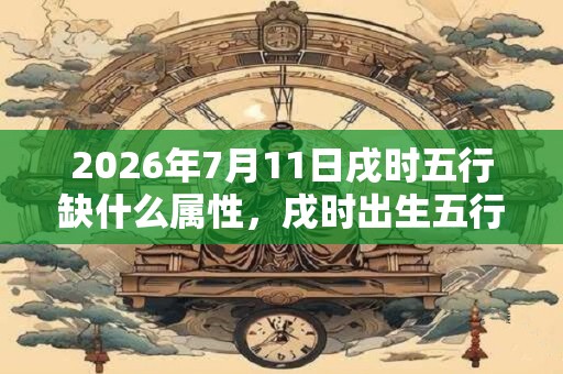 2026年7月11日戌时五行缺什么属性,戌时出生五行缺什么 2026年7月11日戌时五行缺什么属性,戌时出生五行缺什么