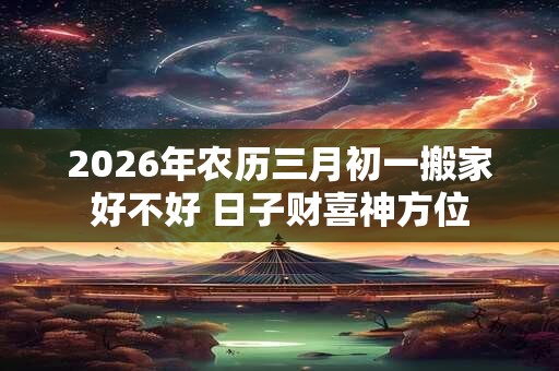2026年农历三月初一搬家好不好 日子财喜神方位 2026年农历三月初一搬家好不好 日子财喜神方位