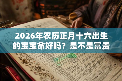2026年农历正月十六出生的宝宝命好吗?是不是富贵命? 2026年农历正月十六出生的宝宝命好吗?是不是富贵命?