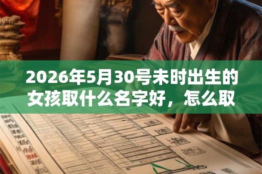 2026年5月30号未时出生的女孩取什么名字好，怎么取名？