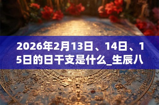 2026年2月13日、14日、15日的日干支是什么_生辰八字 2026年2月13日、14日、15日的日干支是什么_生辰八字