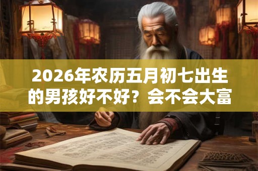 2026年农历五月初七出生的男孩好不好?会不会大富大贵? 2026年农历五月初七出生的男孩好不好?会不会大富大贵?