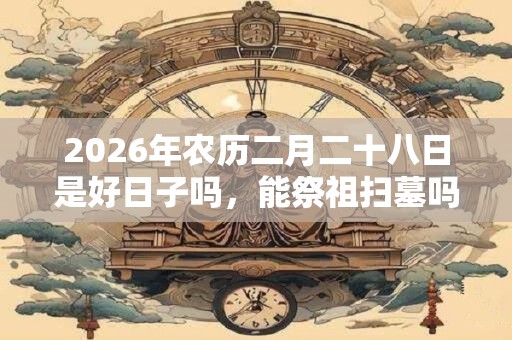 2026年农历二月二十八日是好日子吗，能祭祖扫墓吗？