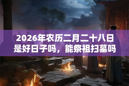 2026年农历二月二十八日是好日子吗，能祭祖扫墓吗？