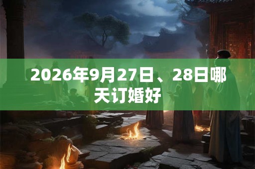2026年9月27日、28日哪天订婚好
