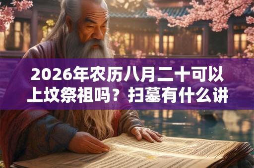 2026年农历八月二十可以上坟祭祖吗？扫墓有什么讲究？