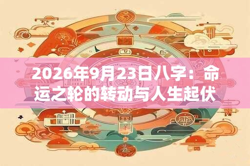 2026年9月23日八字：命运之轮的转动与人生起伏