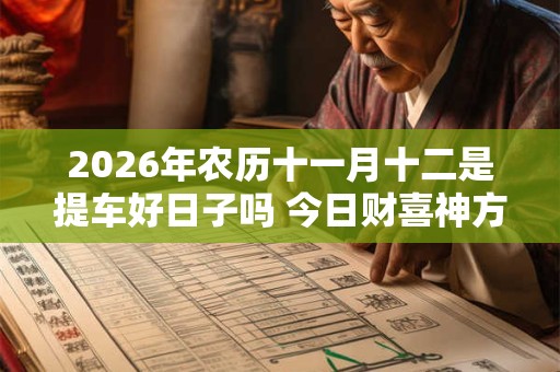 2026年农历十一月十二是提车好日子吗 今日财喜神方位！