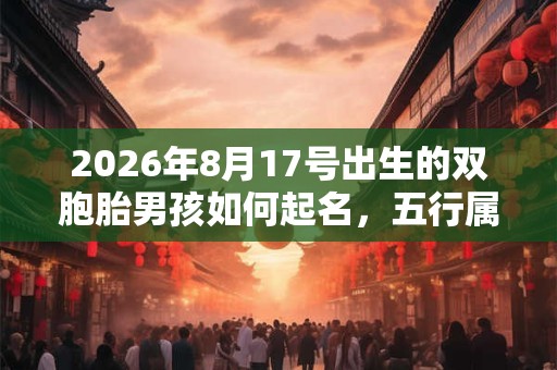 2026年8月17号出生的双胞胎男孩如何起名,五行属什么 2026年8月17号出生的双胞胎男孩如何起名,五行属什么