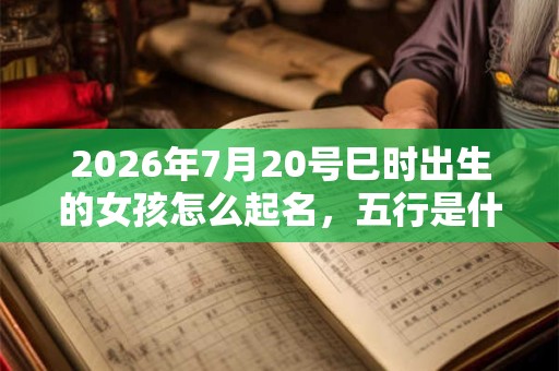 2026年7月20号巳时出生的女孩怎么起名，五行是什么？