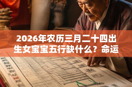 2026年农历三月二十四出生女宝宝五行缺什么？命运好吗？