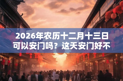 2026年农历十二月十三日可以安门吗?这天安门好不好? 2026年农历十二月十三日可以安门吗?这天安门好不好?