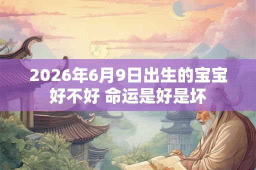 2026年6月9日出生的宝宝好不好 命运是好是坏
