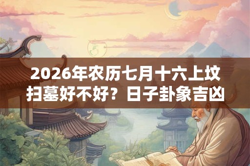 2026年农历七月十六上坟扫墓好不好？日子卦象吉凶？