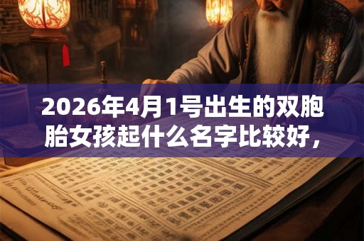 2026年4月1号出生的双胞胎女孩起什么名字比较好，五行属什么？