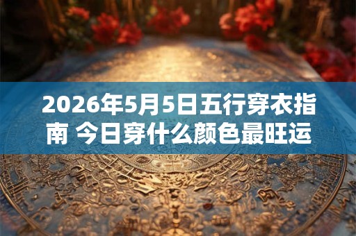 2026年5月5日五行穿衣指南 今日穿什么颜色最旺运
