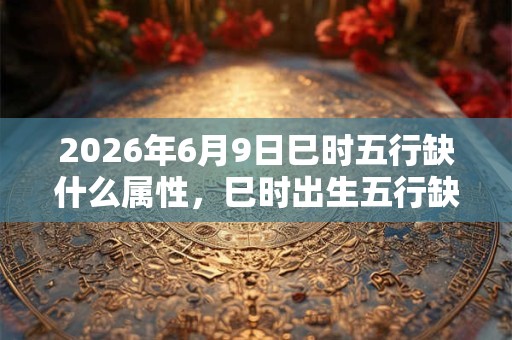 2026年6月9日巳时五行缺什么属性,巳时出生五行缺什么 2026年6月9日巳时五行缺什么属性,巳时出生五行缺什么