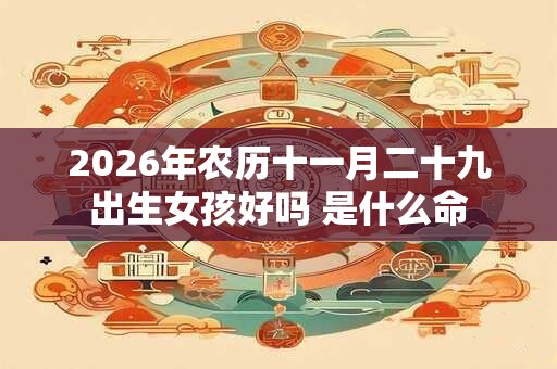 2026年农历十一月二十九出生女孩好吗 是什么命